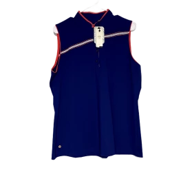 EPNY Women's Q Zip - Navy/Coral