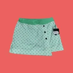 Belyn Key Women's Skort - Large - Green/White