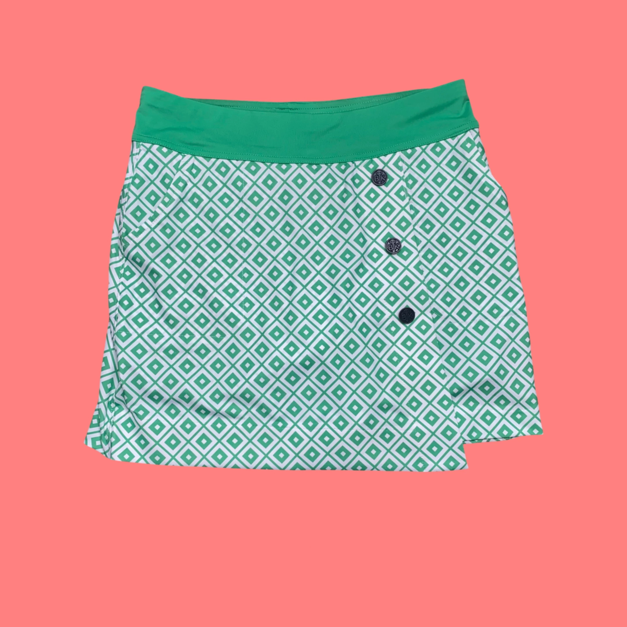Belyn Key Women's Skort - Small - Green/White 5 Belyn Key Women's Skort - Small - Green/White - Image 3