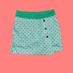 Belyn Key Women's Skort - Small - Green/White
