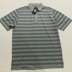 Footjoy Men's Polo - Gray/Drak Gray -Cheap Apparel Store 0e2e00 890b51545a5b4ac391a379271fe7053cmv2
