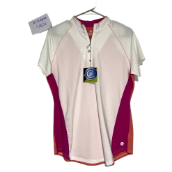 Bette & Court Women's Top - White/Fuschia/Coral