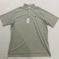 Fairway & Greene Men's Polo - Yellow/Blue Stripe -Cheap Apparel Store 0e2e00 bc58bb18657f4cd88aba4b1769fe11dcmv2