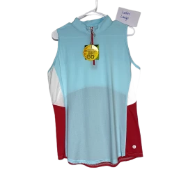 Bette & Court Women's Top - Sky Blue/Fuschia