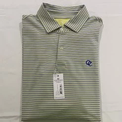 Fairway & Greene Men's Polo - Yellow/Blue Stripe