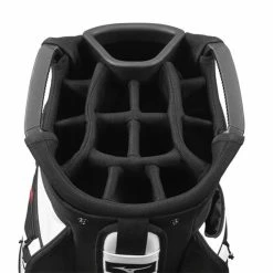 Mizuno BR-D4 Cart Bag White Black -Cheap Apparel Store BRD4C21002 2 L