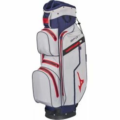 Mizuno BR DRI W/P Cart Bag 14 Way Divider Blue Silver Red