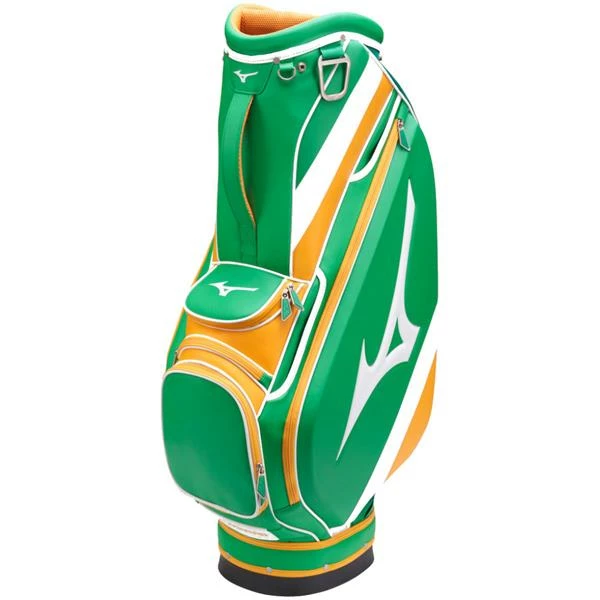 Mizuno Tour Cart Bag 5WD Green White Orange 3 Mizuno Tour Cart Bag 5WD Green White Orange
