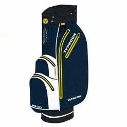 Fastfold Typhoon Waterproof Cartbag Navy - White - Yellow