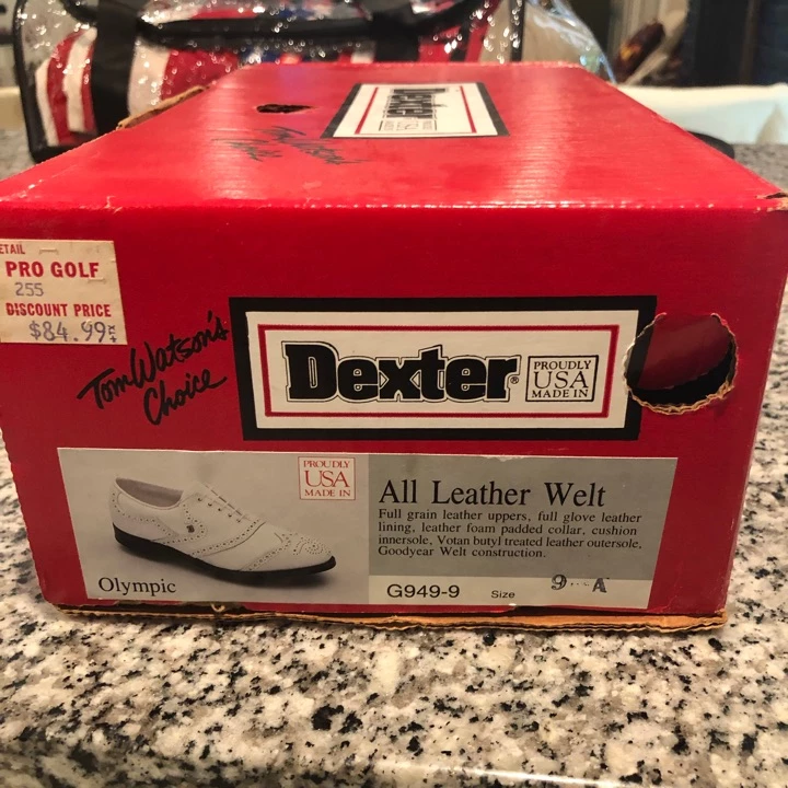 Other NOS Dexter Olympic Full Grain Leather Tom Watson 3 Other NOS Dexter Olympic Full Grain Leather Tom Watson