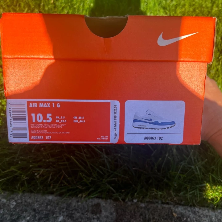 Nike Air Max 1 G Golf Shoes 10.5 AQ0863-102 8 Nike Air Max 1 G Golf Shoes 10.5 AQ0863-102 - Image 6