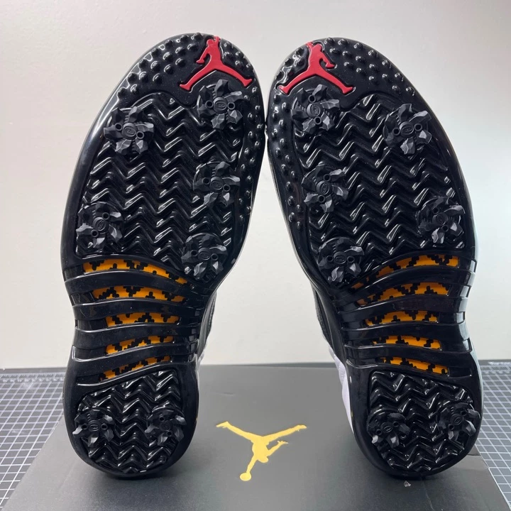 Nike Air Jordan XII 12 Low Golf Taxi White Black Gold Shoes DH4120-100 Size 11 New 7 Nike Air Jordan XII 12 Low Golf Taxi White Black Gold Shoes DH4120-100 Size 11 New - Image 5