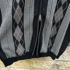 Other Beams + Plus Argyle Cardigan Black White Size Large -Cheap Apparel Store IMG202303141028022255596127395