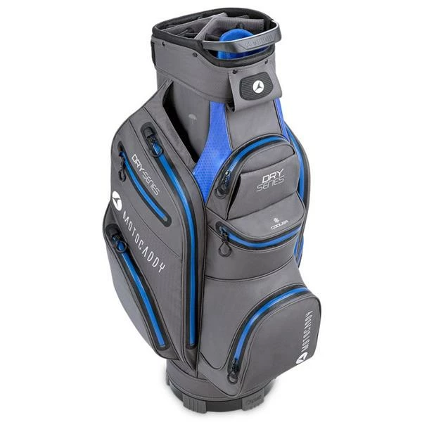 Motocaddy Dry Series Cart Bag Charcoal - Blue 4 Motocaddy Dry Series Cart Bag Charcoal - Blue - Image 2