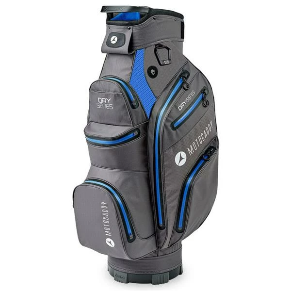 Motocaddy Dry Series Cart Bag Charcoal - Blue 3 Motocaddy Dry Series Cart Bag Charcoal - Blue