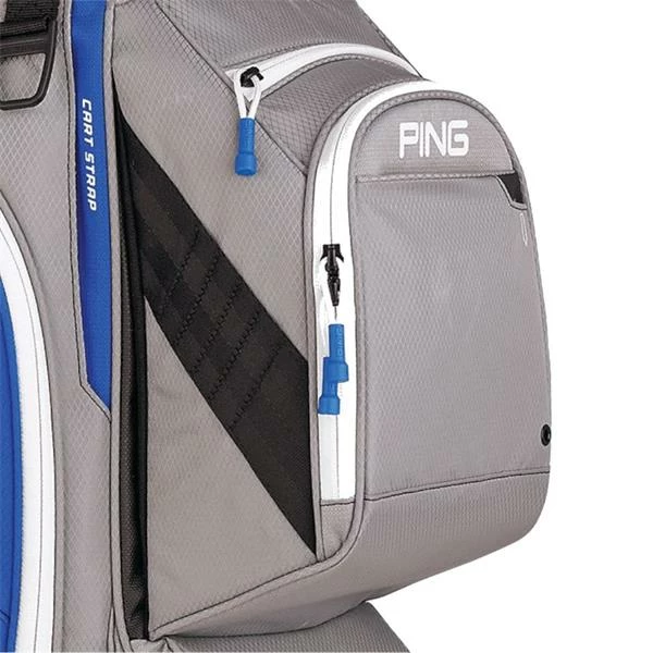 Ping Traverse 191 Cart Bag Silver Royal White 4 Ping Traverse 191 Cart Bag Silver Royal White - Image 2