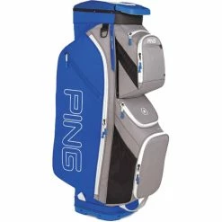 Ping Traverse 191 Cart Bag Silver Royal White
