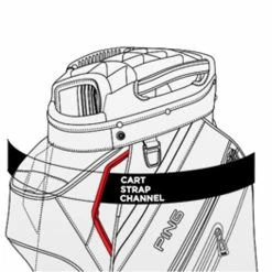 Ping Pioneer 191 Cart Bag Heather Grey - Black -Cheap Apparel Store PI9A0302004 3 L