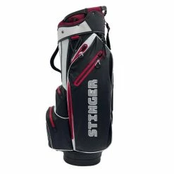 Stinger Golf Rain Dry Waterproof Cart Bag Black White Red