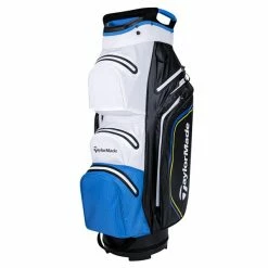TaylorMade StormDry W/P Cart Bag Black - White - Blue