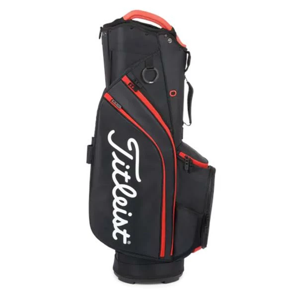 Titleist 14 Cart Bag Black Black Red 5 Titleist 14 Cart Bag Black Black Red - Image 3