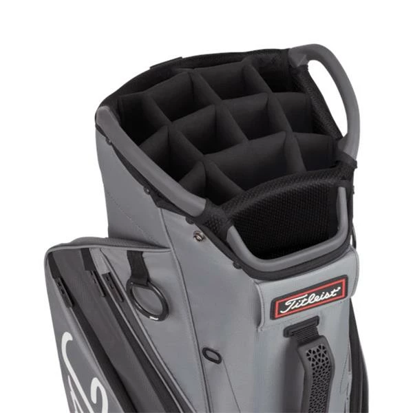 Titleist 14 Cart Bag Charcoal Graphite Black 4 Titleist 14 Cart Bag Charcoal Graphite Black - Image 2