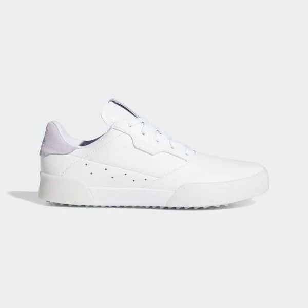 New Junior Adidas Adicross Retro Golf Shoes White / Purple Tint 4 M Ret: $60 3 New Junior Adidas Adicross Retro Golf Shoes White / Purple Tint 4 M Ret: $60